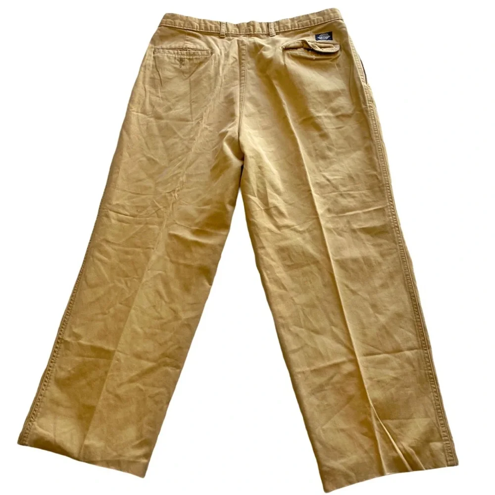 Dockers Levi’s Mens Khakis Tan pleated pants - Picture 6 of 8